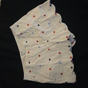 Red, white, and blue star shorts